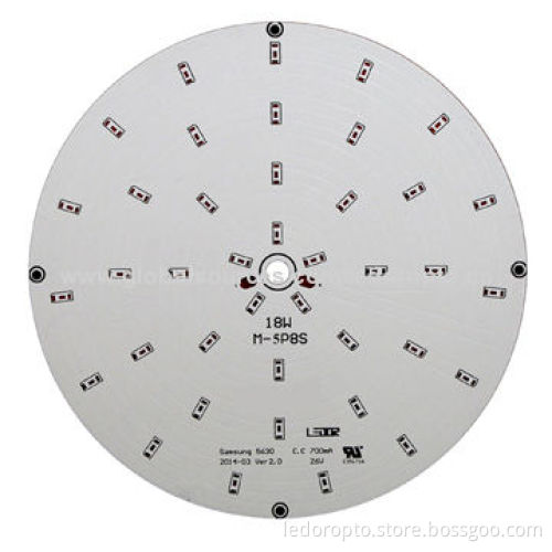 LD 18W ODM Aluminum PCB for Downlights with Samsung 5630 SMD Chip, 10 to 300V Test VoltageNew
